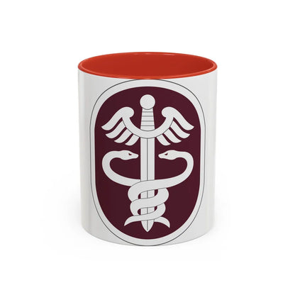 Medical Command 2 (U.S. Army) Accent Coffee Mug-11oz-Red-Go Mug Yourself