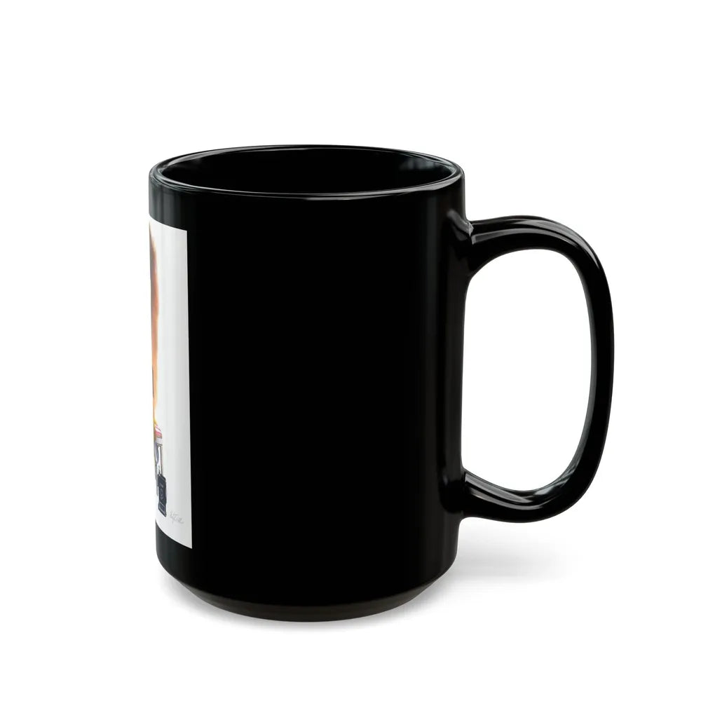 Candidly Yours, Esquire, January 1948 - Black Coffee Mug-Go Mug Yourself