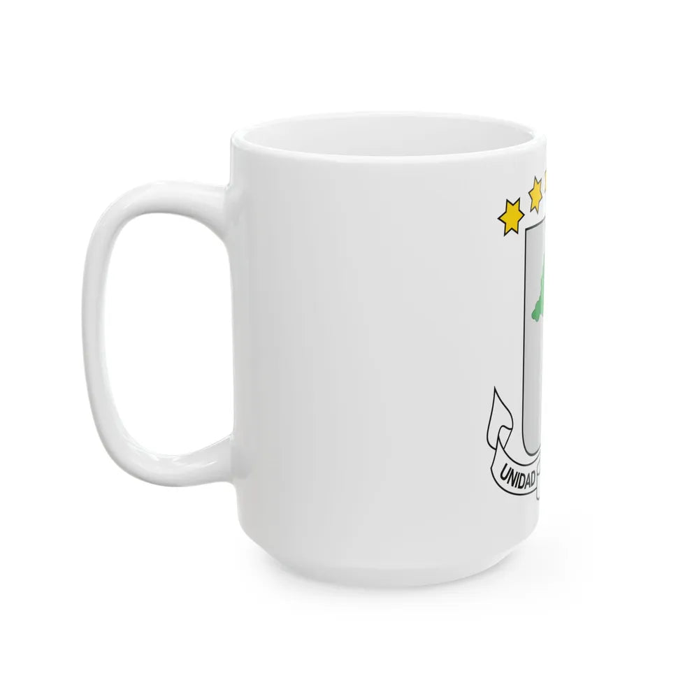 Coat of arms of Equatorial Guinea - White Coffee Mug-Go Mug Yourself