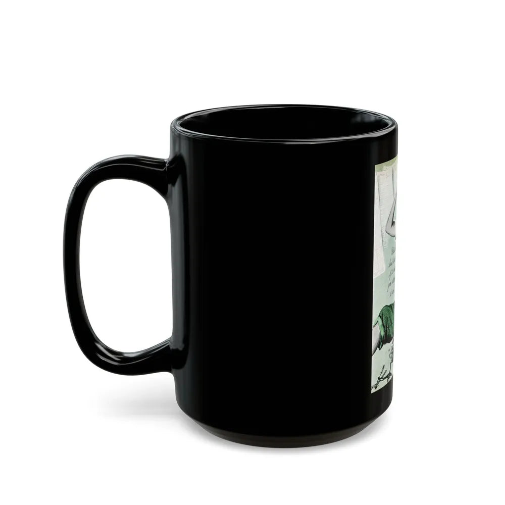 Doctor's Car, Good Housekeeping, December 1949 - Black Coffee Mug-Go Mug Yourself