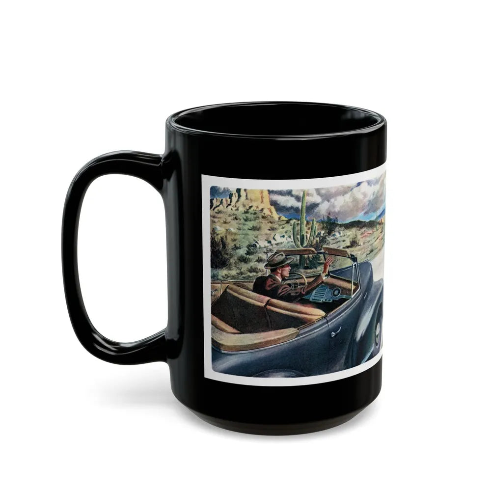 Frame-Up, Liberty, October, 1948 - Black Coffee Mug-Go Mug Yourself