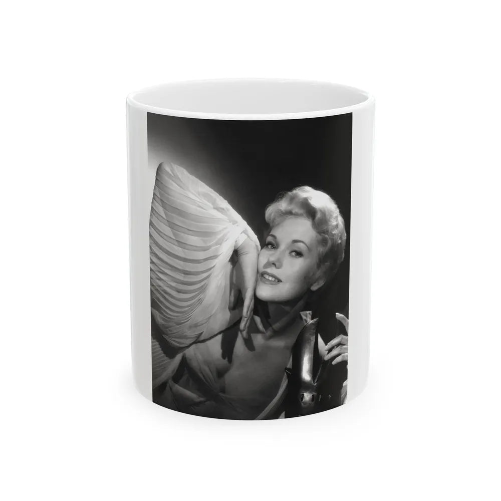 Kim Novak #391 (Vintage Female Icon) White Coffee Mug-11oz-Go Mug Yourself