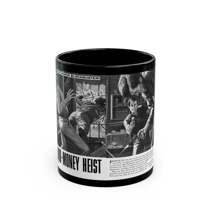 Blood-Money Heist, For Men Only, July 1969 - Black Coffee Mug-11oz-Go Mug Yourself