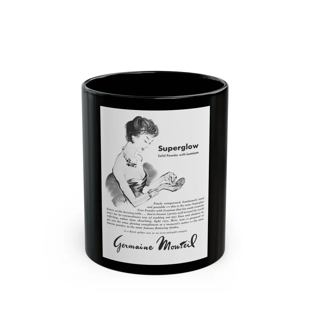 Germaine Monteil, 1955 - Black Coffee Mug-11oz-Go Mug Yourself