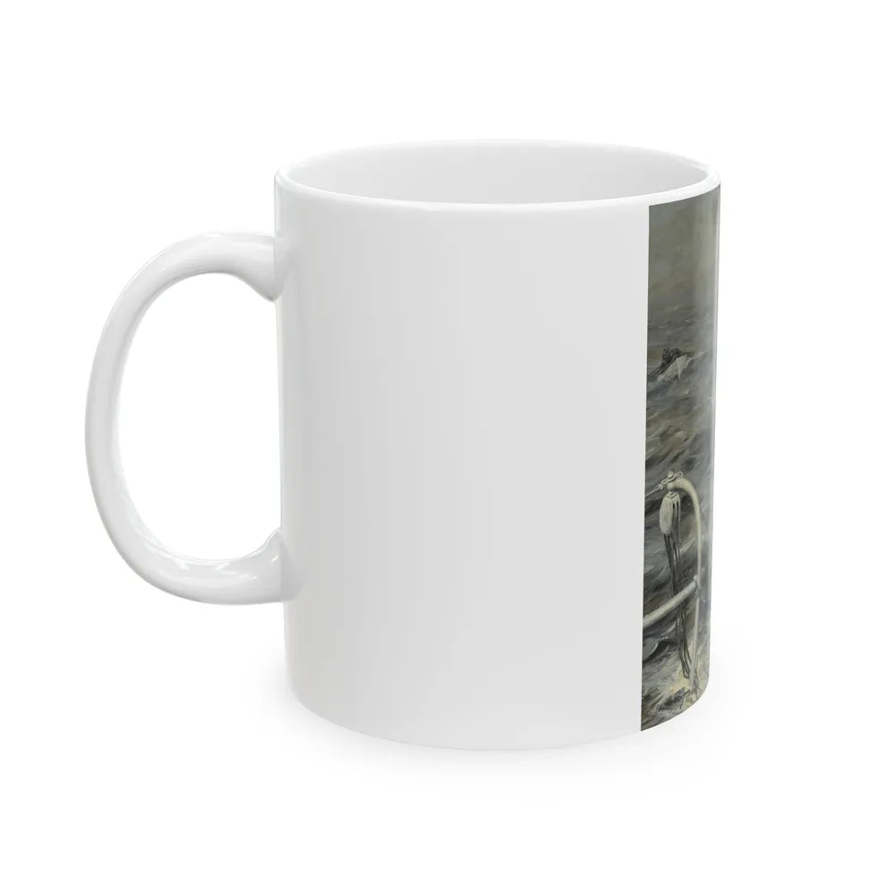 Captain at Sea - White Coffee Mug-Go Mug Yourself