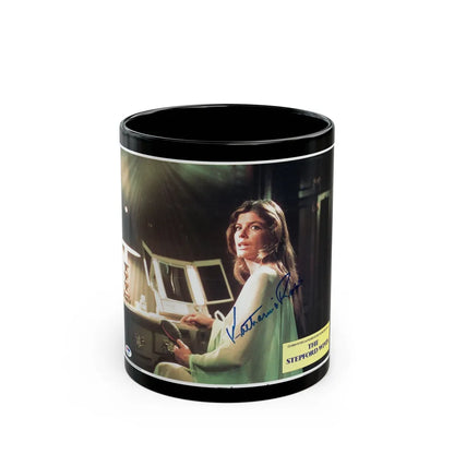 Katharine Ross #91 (Vintage Female Icon) Black Coffee Mug-11oz-Go Mug Yourself