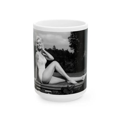 Janette Scott #10 (Vintage Female Icon) White Coffee Mug-15oz-Go Mug Yourself