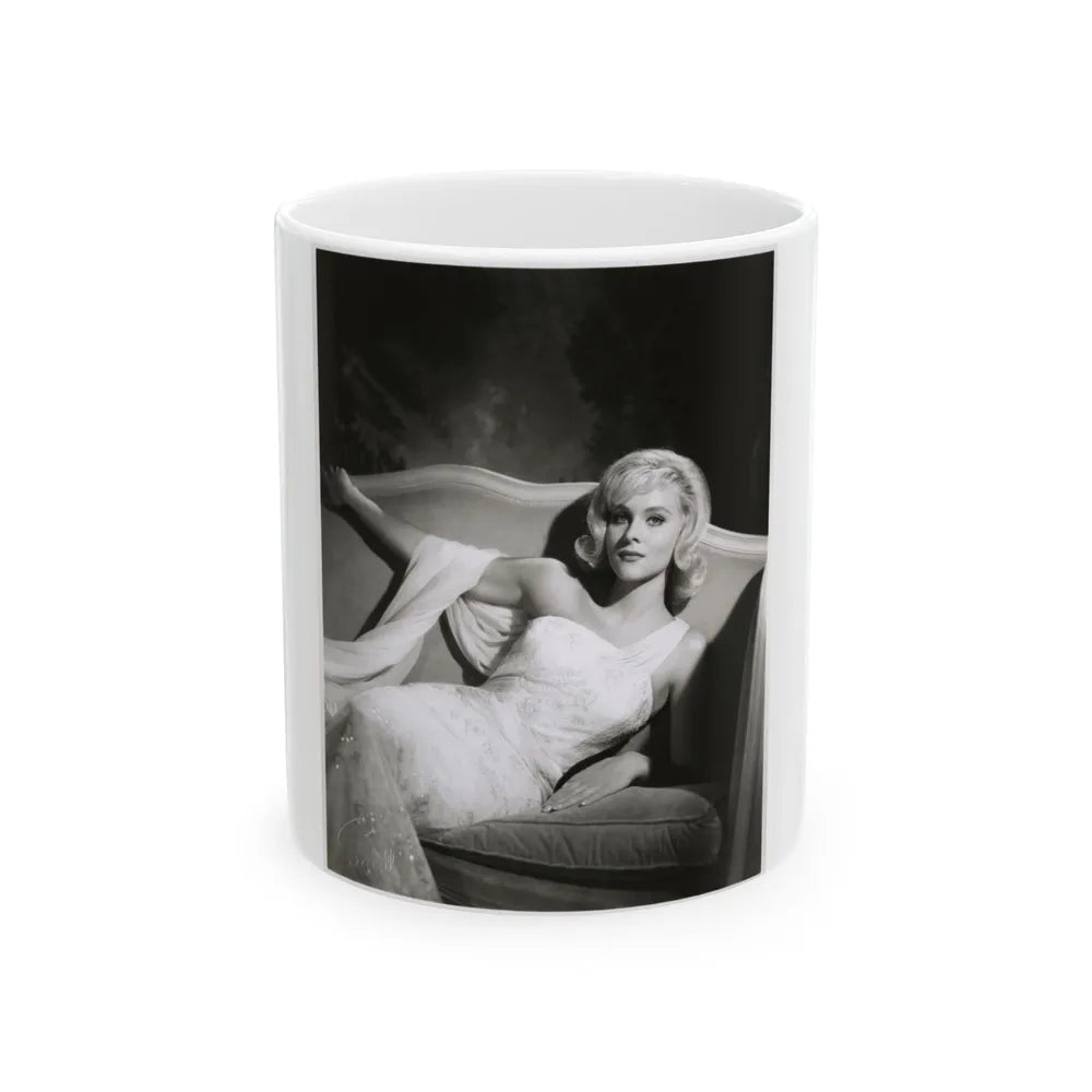 Diane McBain #39 (Vintage Female Icon) White Coffee Mug-11oz-Go Mug Yourself