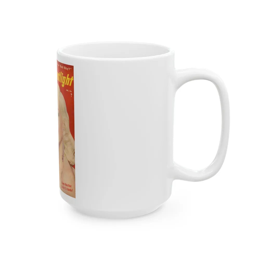 Jayne Mansfield #136 - Mag. Cover (Vintage Female Icon) White Coffee Mug-Go Mug Yourself