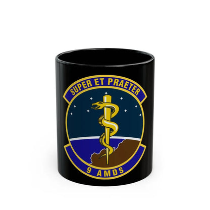 9th Aerospace Medicine Squadron (U.S. Air Force) Black Coffee Mug-11oz-Go Mug Yourself