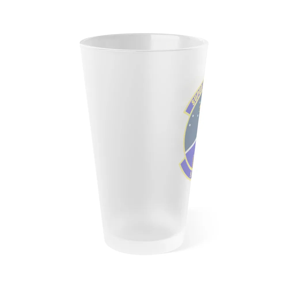 9th Aerospace Medicine Squadron (U.S. Air Force) Frosted Pint Glass 16oz-Go Mug Yourself