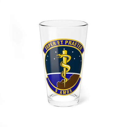 9th Aerospace Medicine Squadron (U.S. Air Force) Pint Glass 16oz-16oz-Go Mug Yourself