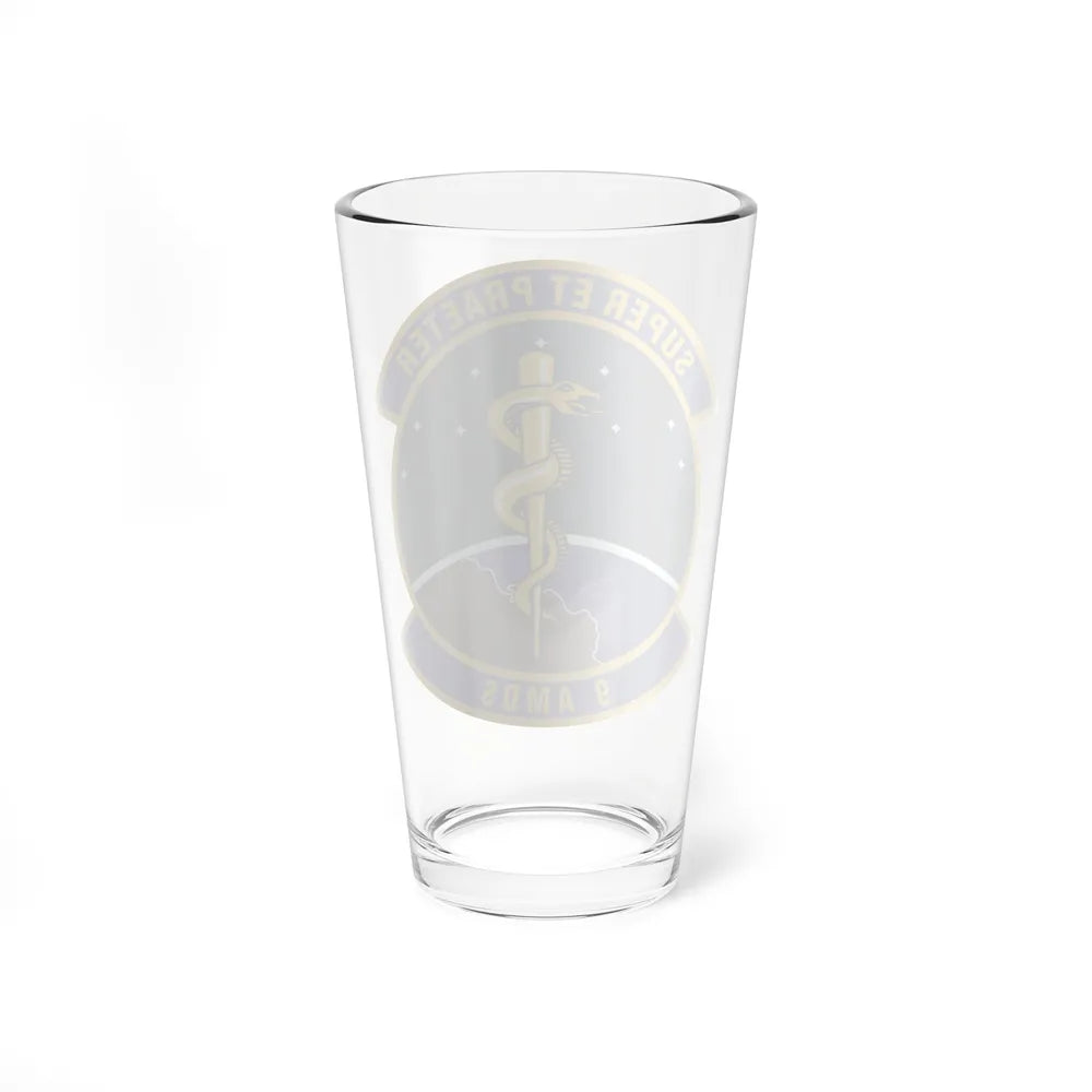 9th Aerospace Medicine Squadron (U.S. Air Force) Pint Glass 16oz-Go Mug Yourself