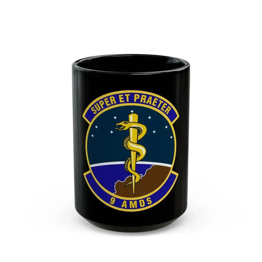 9th Aerospace Medicine Squadron (U.S. Air Force) Black Coffee Mug 15oz - Go Mug Yourself
