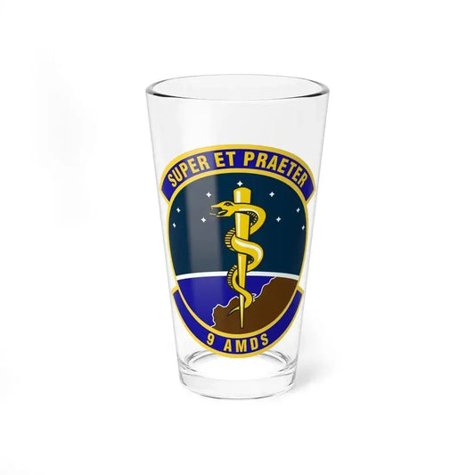 9th Aerospace Medicine Squadron (U.S. Air Force) Pint Glass 16oz 16oz - Go Mug Yourself