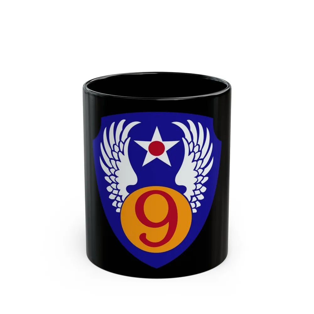 9th Air Force (U.S. Army) Black Coffee Mug-11oz-Go Mug Yourself