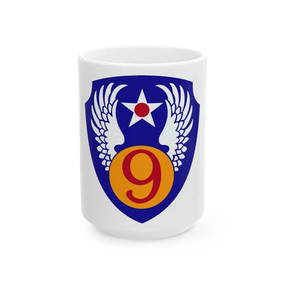 9th Air Force (U.S. Army) White Coffee Mug-15oz-Go Mug Yourself