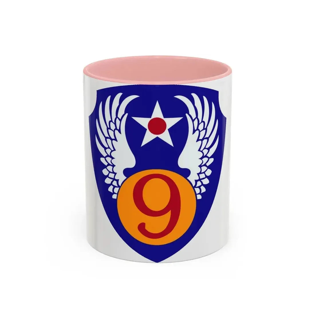 9th Air Force (U.S. Army) Accent Coffee Mug 11oz Pink - Go Mug Yourself