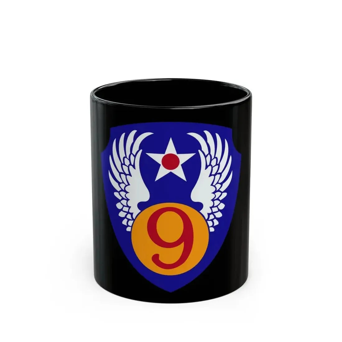 9th Air Force (U.S. Army) Black Coffee Mug 11oz - Go Mug Yourself