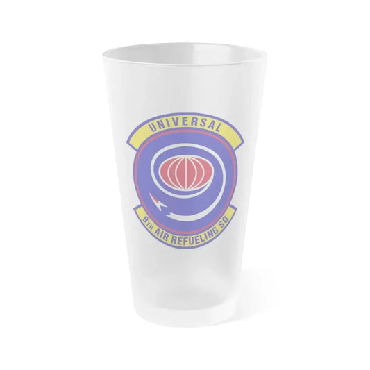 9th Air Refueling Squadron (U.S. Air Force) Frosted Pint Glass 16oz Default Title - Go Mug Yourself