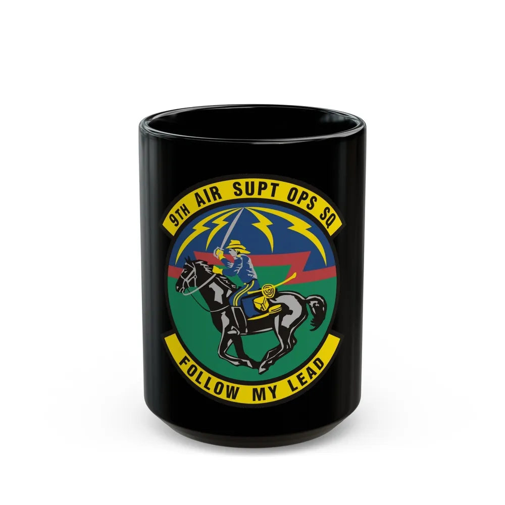 9th Air Support Operations Squadron (U.S. Air Force) Black Coffee Mug-15oz-Go Mug Yourself