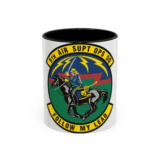 9th Air Support Operations Squadron (U.S. Air Force) Accent Coffee Mug 11oz Black - Go Mug Yourself