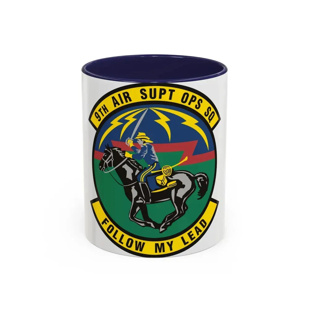 9th Air Support Operations Squadron (U.S. Air Force) Accent Coffee Mug 11oz Navy - Go Mug Yourself