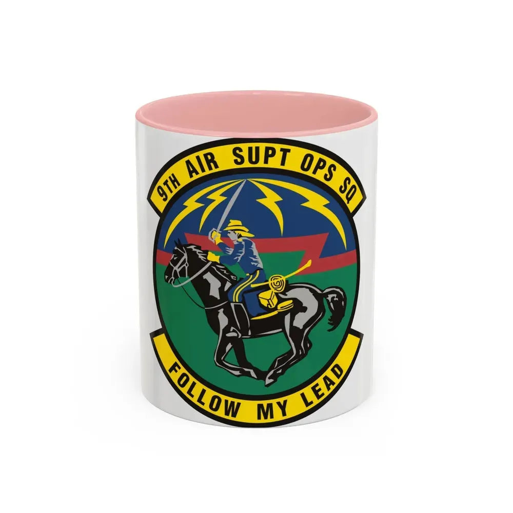 9th Air Support Operations Squadron (U.S. Air Force) Accent Coffee Mug 11oz Pink - Go Mug Yourself