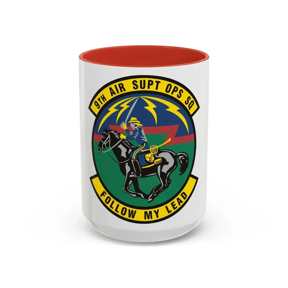 9th Air Support Operations Squadron (U.S. Air Force) Accent Coffee Mug 15oz Red - Go Mug Yourself