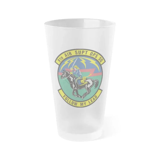 9th Air Support Operations Squadron (U.S. Air Force) Frosted Pint Glass 16oz Default Title - Go Mug Yourself