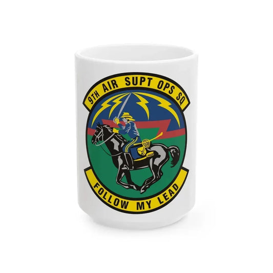 9th Air Support Operations Squadron (U.S. Air Force) White Coffee Mug 15oz - Go Mug Yourself