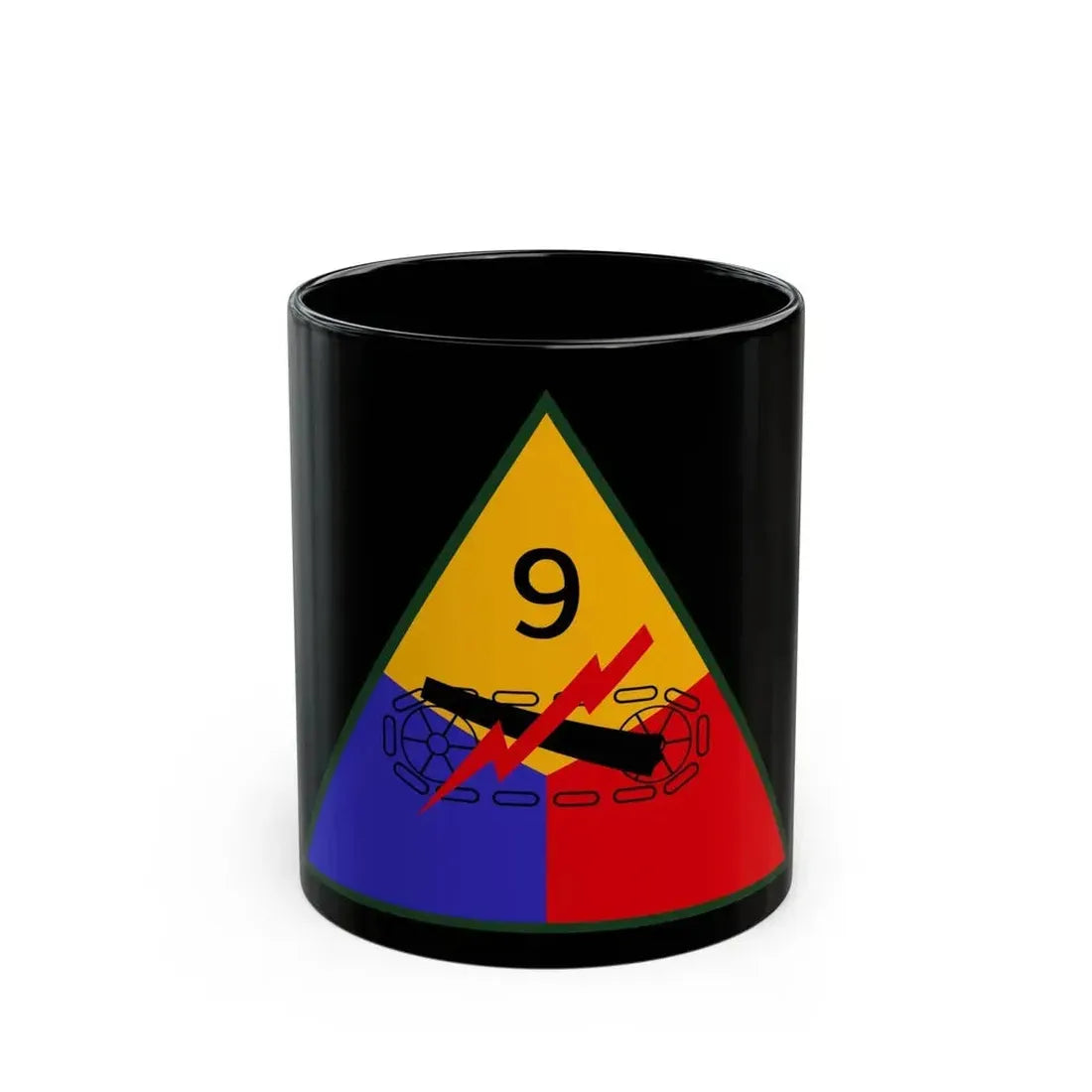 9th Armored Division (U.S. Army) Black Coffee Mug 11oz - Go Mug Yourself