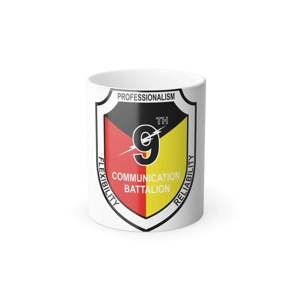 9th Communication Battalion (USMC) Color Changing Coffee Mug 11oz - Go Mug Yourself