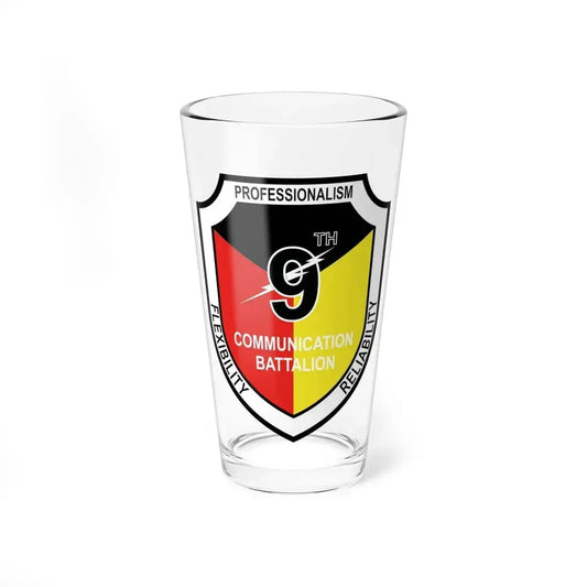9th Communication Battalion (USMC) Pint Glass 16oz 16oz - Go Mug Yourself