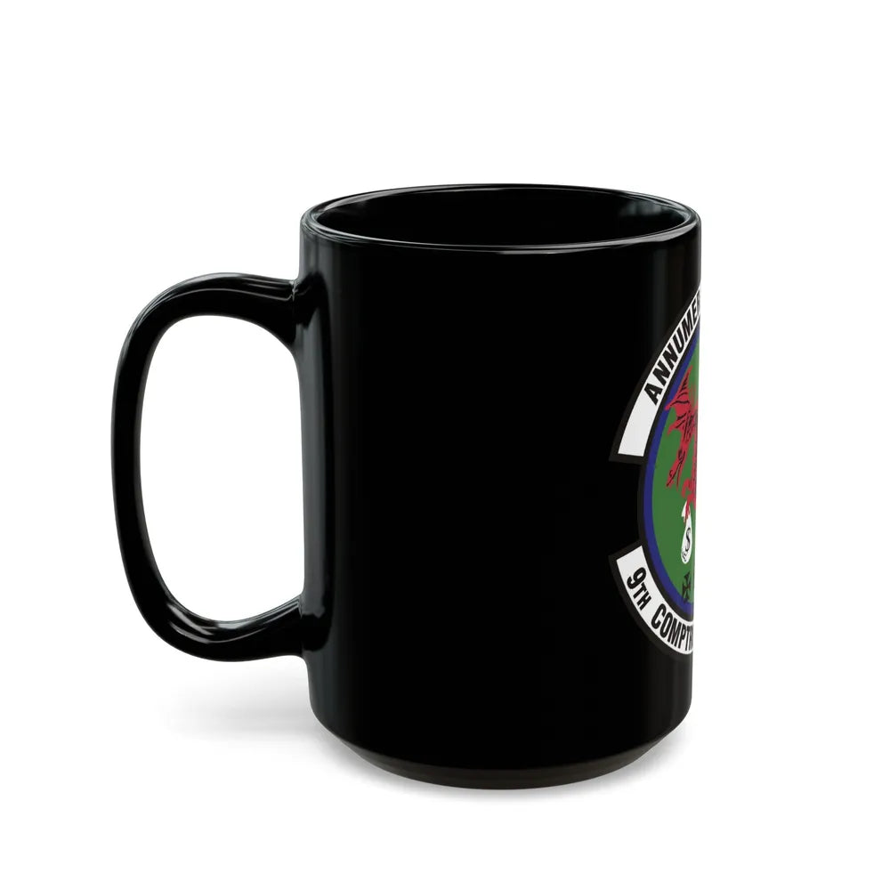 9th Comptroller Squadron (U.S. Air Force) Black Coffee Mug-Go Mug Yourself