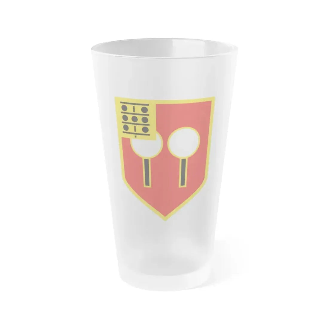 9th Field Artillery Regiment (U.S. Army) Frosted Pint Glass 16oz Default Title - Go Mug Yourself
