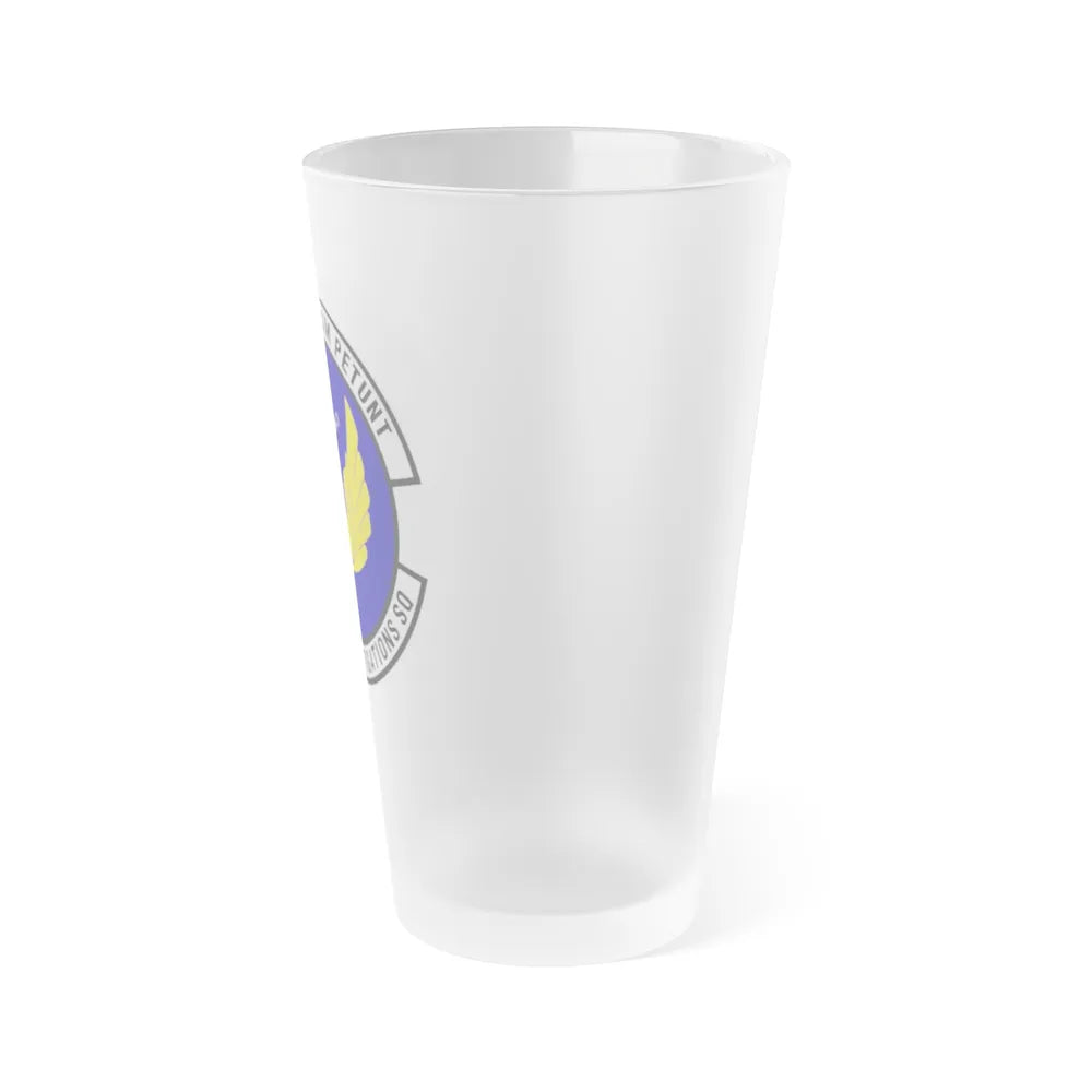 9th Field Investigations Squadron (U.S. Air Force) Frosted Pint Glass 16oz-Go Mug Yourself