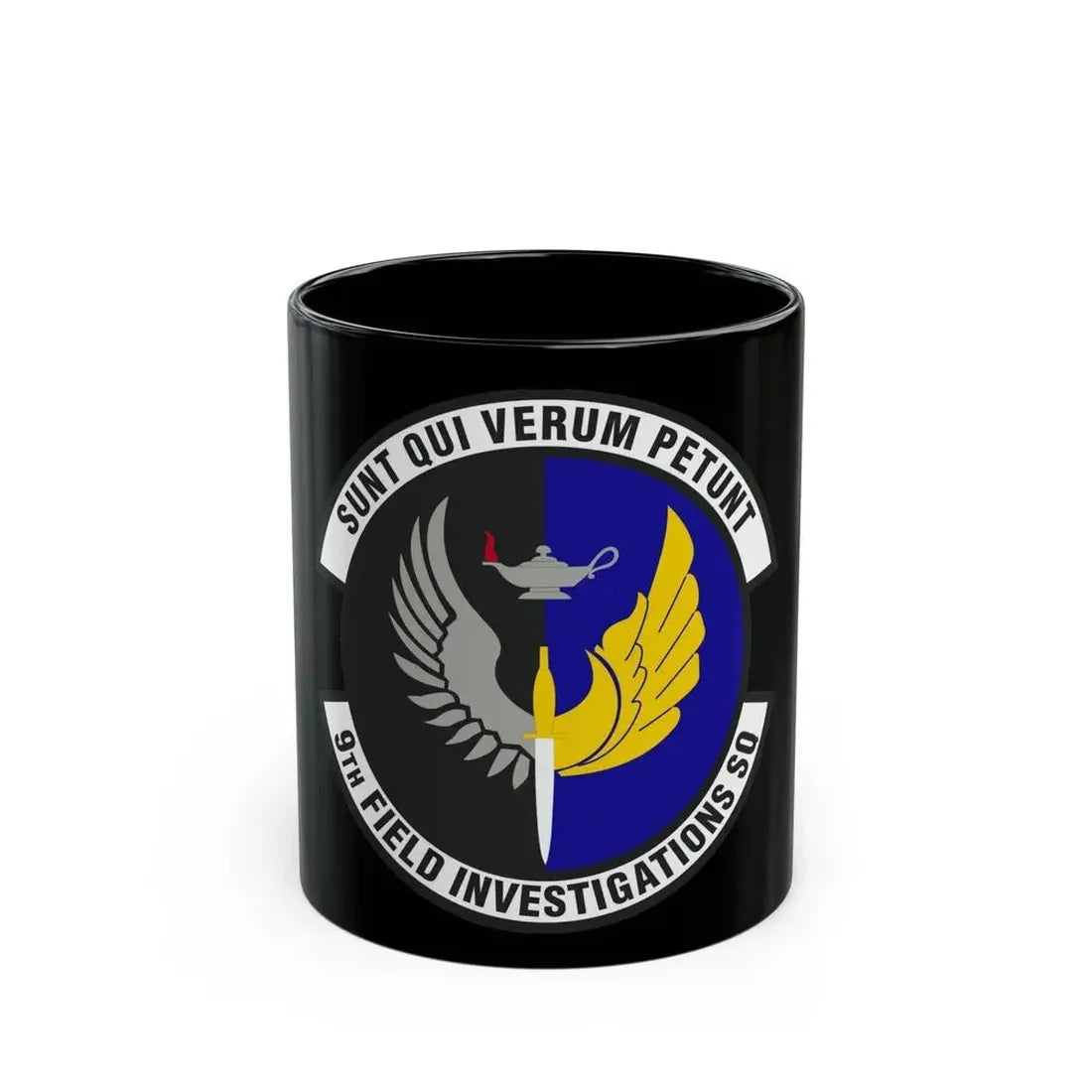 9th Field Investigations Squadron (U.S. Air Force) Black Coffee Mug 11oz - Go Mug Yourself