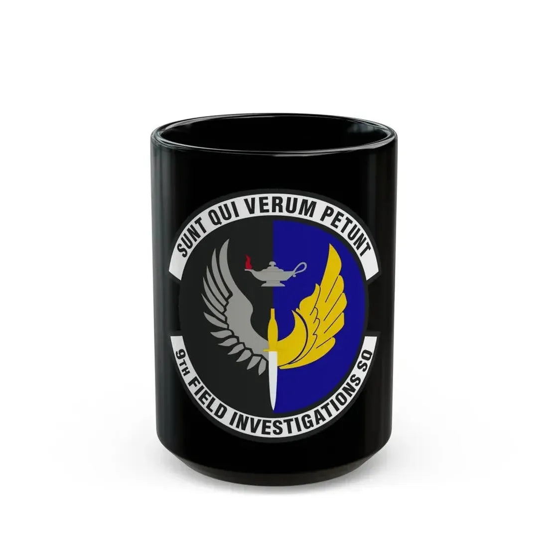 9th Field Investigations Squadron (U.S. Air Force) Black Coffee Mug 15oz - Go Mug Yourself