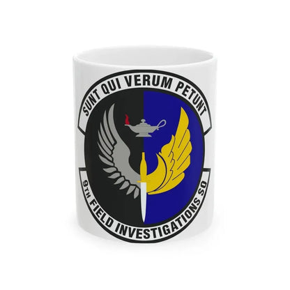 9th Field Investigations Squadron (U.S. Air Force) White Coffee Mug 11oz - Go Mug Yourself
