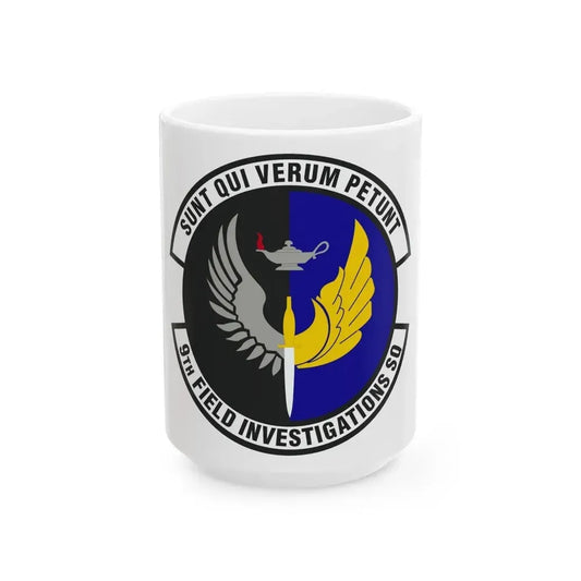9th Field Investigations Squadron (U.S. Air Force) White Coffee Mug 15oz - Go Mug Yourself