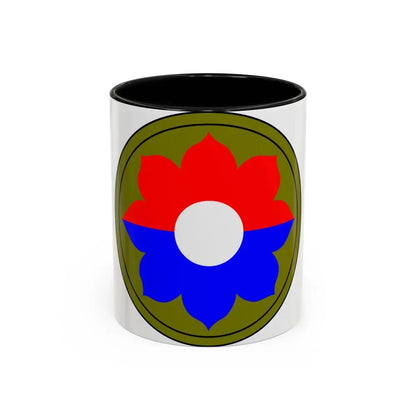 9th Infantry Division patch (U.S. Army) Accent Coffee Mug 11oz Black - Go Mug Yourself