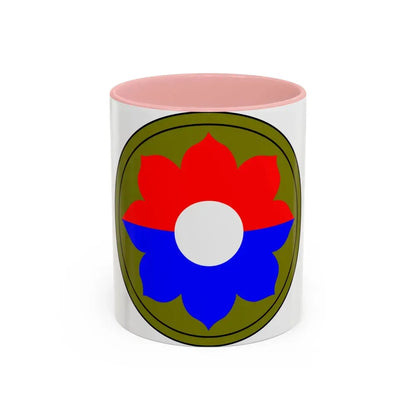 9th Infantry Division patch (U.S. Army) Accent Coffee Mug 11oz Pink - Go Mug Yourself