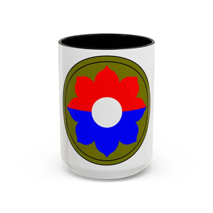 9th Infantry Division patch (U.S. Army) Accent Coffee Mug 15oz Black - Go Mug Yourself