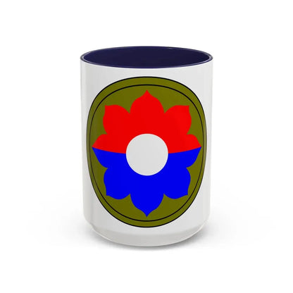 9th Infantry Division patch (U.S. Army) Accent Coffee Mug 15oz Navy - Go Mug Yourself