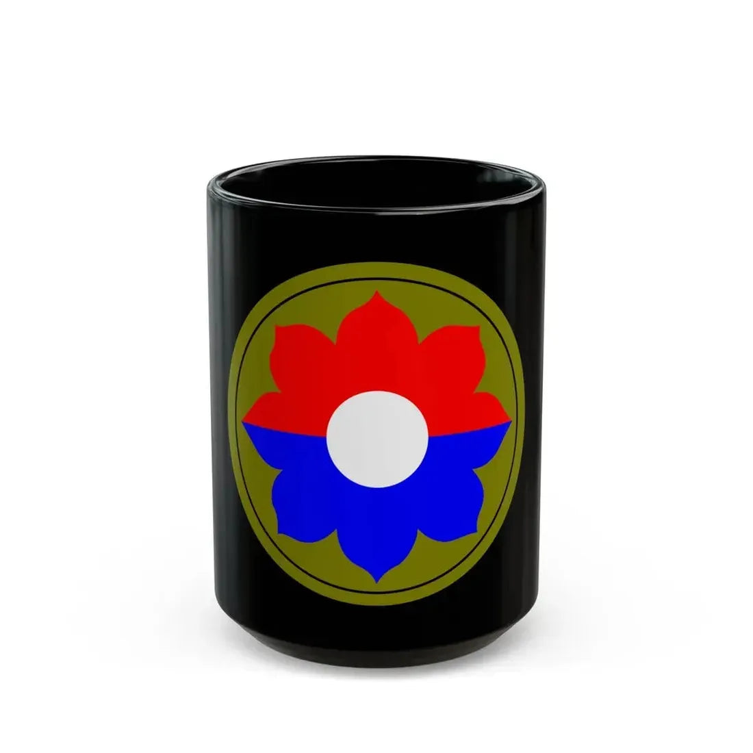 9th Infantry Division patch (U.S. Army) Black Coffee Mug 15oz - Go Mug Yourself