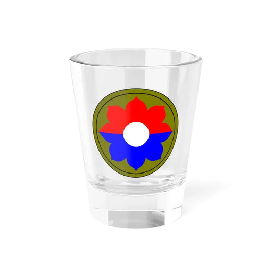 9th Infantry Division patch (U.S. Army) Shot Glass 1.5oz 1.5oz - Go Mug Yourself