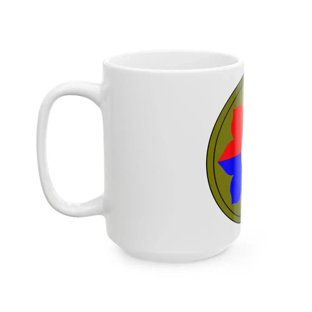 9th Infantry Division patch (U.S. Army) White Coffee Mug - Go Mug Yourself