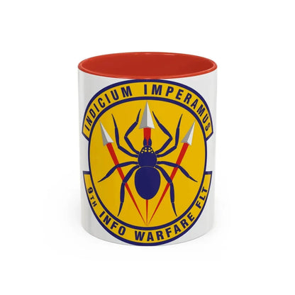 9th Information Warfare Flight (U.S. Air Force) Accent Coffee Mug 11oz Red - Go Mug Yourself