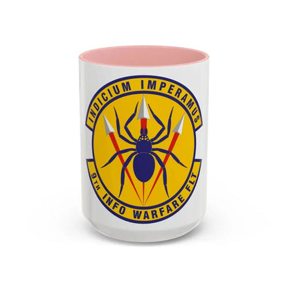 9th Information Warfare Flight (U.S. Air Force) Accent Coffee Mug 15oz Pink - Go Mug Yourself